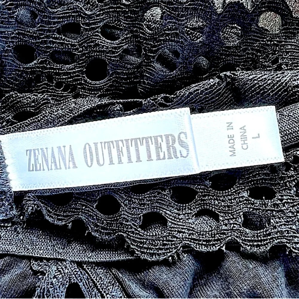 NWOT ZENANA OUTFITTERS Lace Halter Bralette Black L Fairy Grunge Boho Festival - Picture 4 of 16